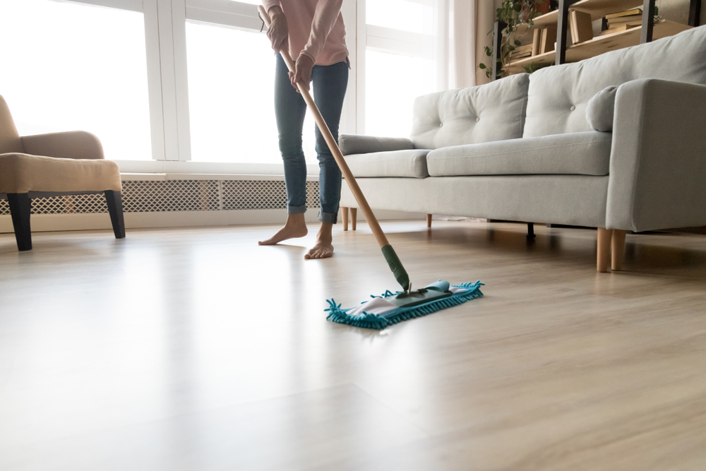 Laminate floors are easy to clean